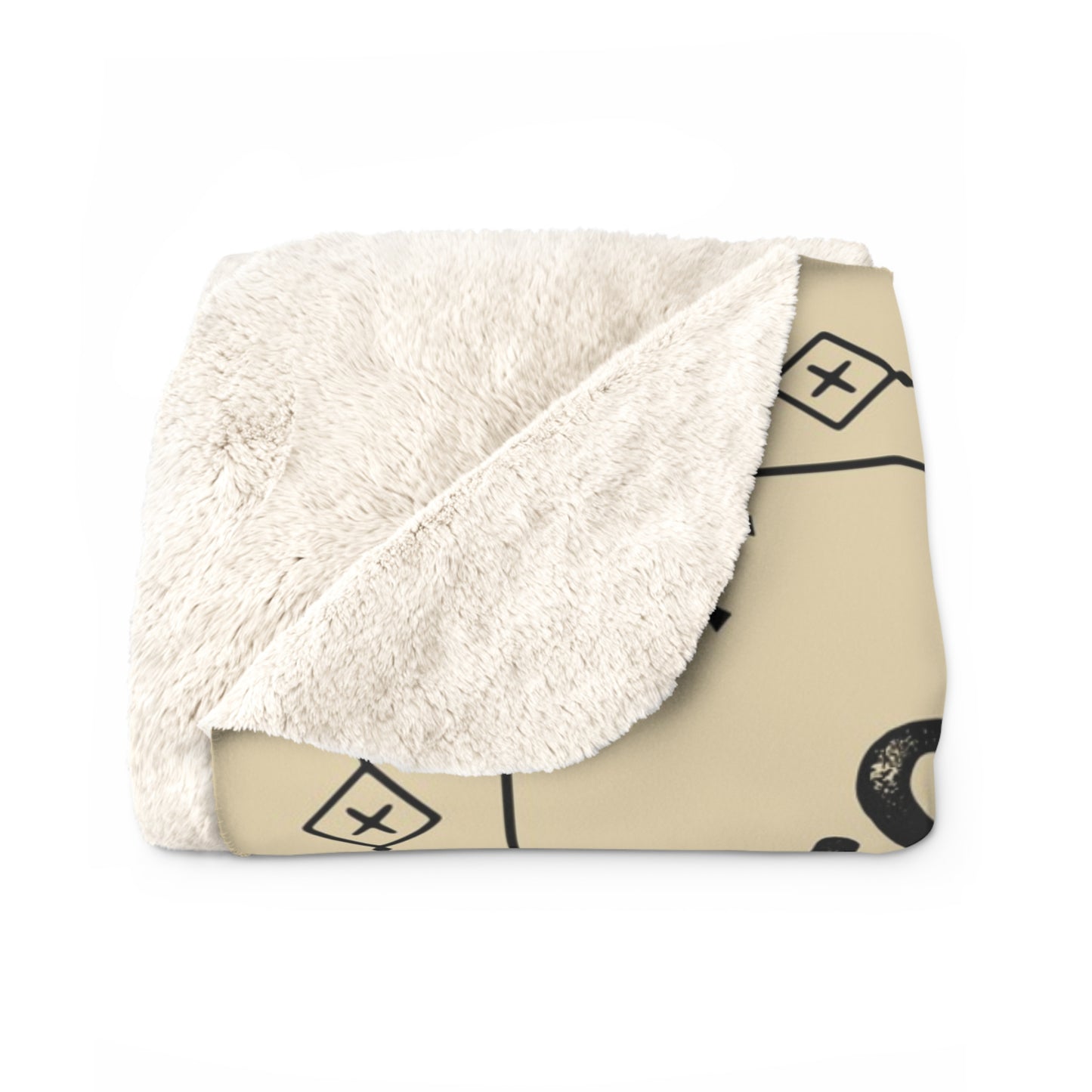 To My Shieldmaiden Sherpa Fleece Blanket - Cozy Viking Gift