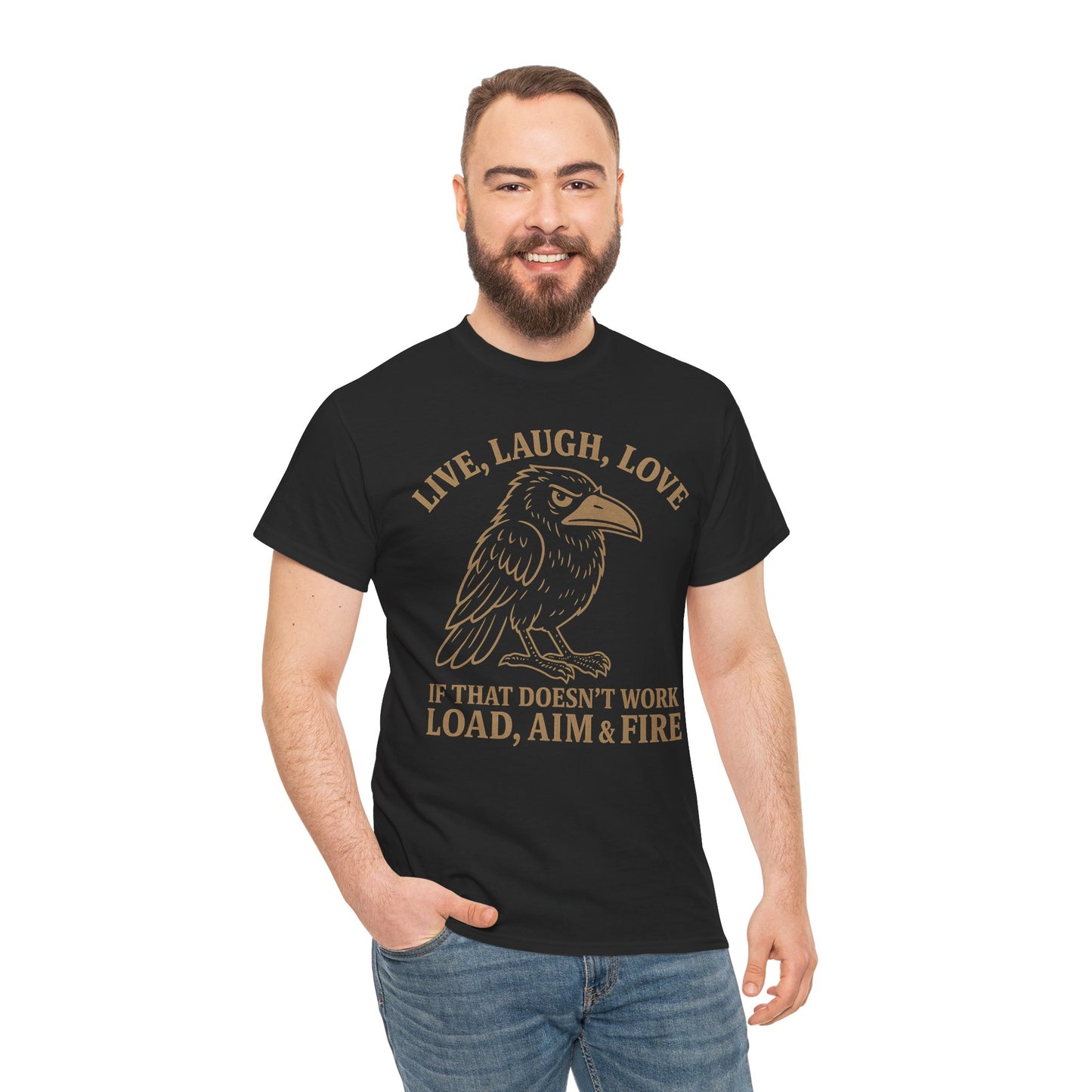 Live, Laugh, Load – Raven Warrior Unisex Tee