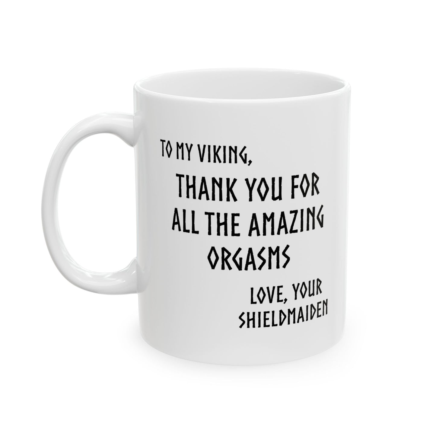Ceramic Mug, Viking Gifts For Husband, Shieldmaiden Coffee Mug