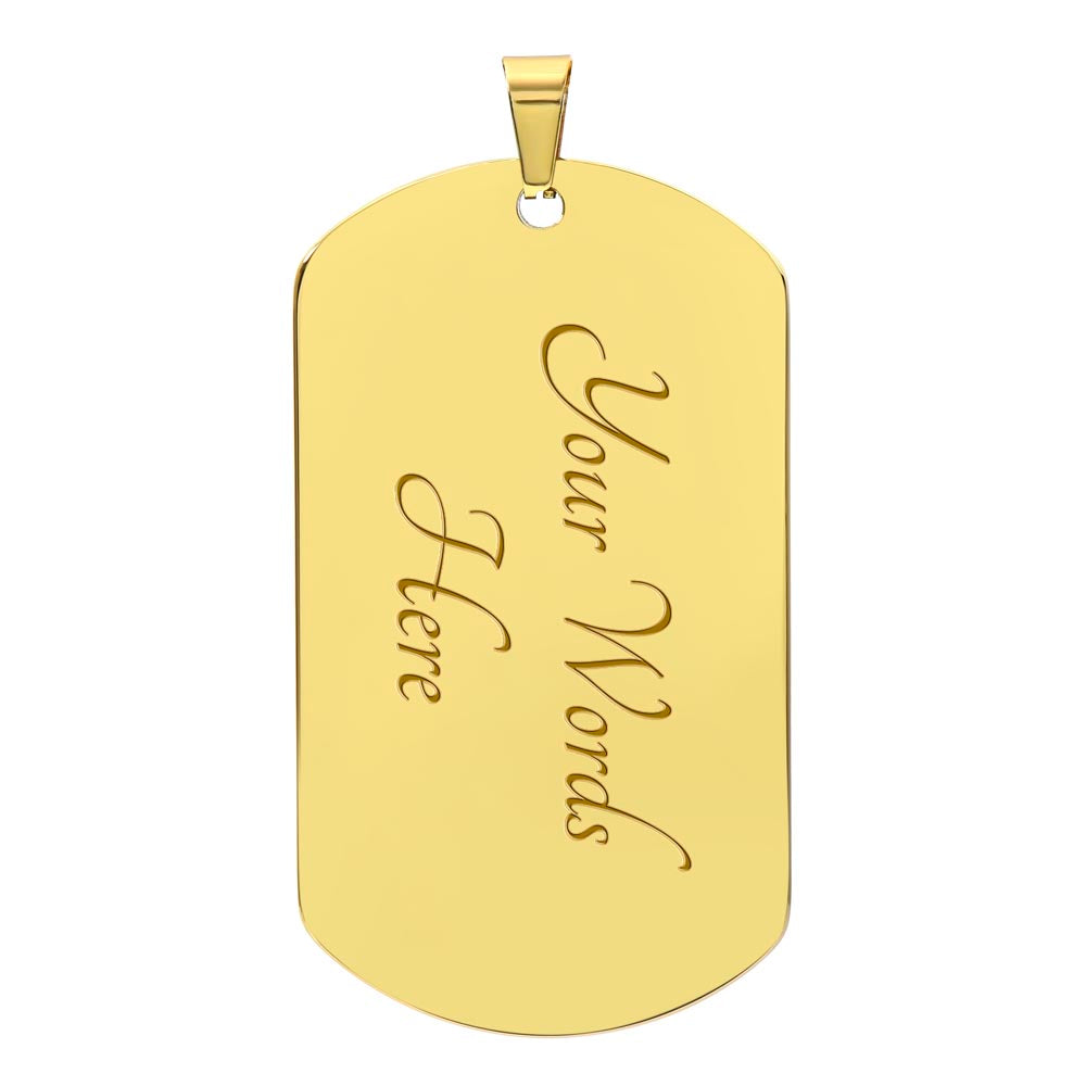 Viking Dog Tag Necklace – “One Lifetime With You” Custom Engraved Pendant 42