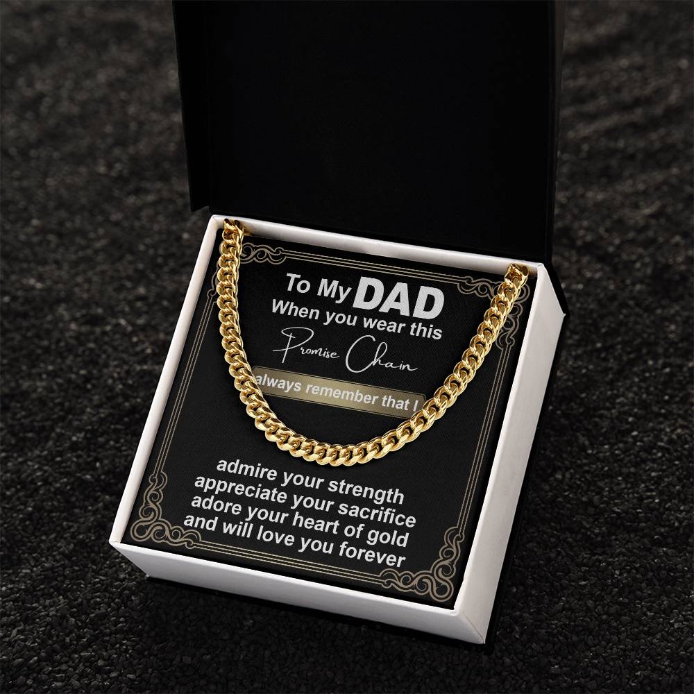 Dad-Promise Chain-050724d Cuban Link Chain