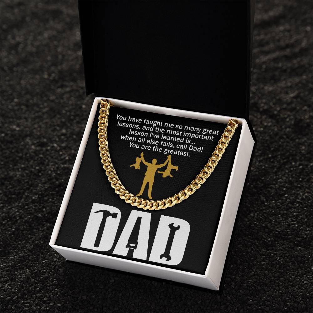 Dad-Call Dad - Cuban Link Chain
