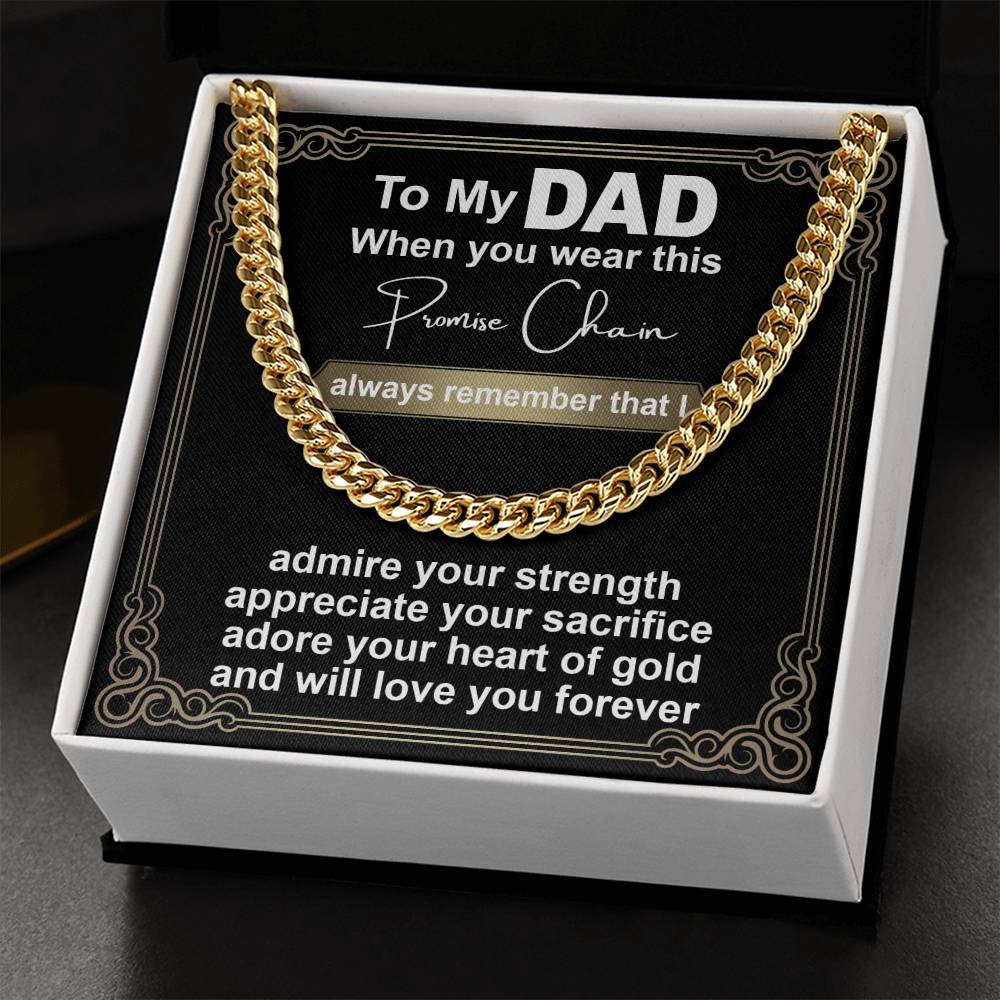 Dad-Promise Chain-050724d Cuban Link Chain