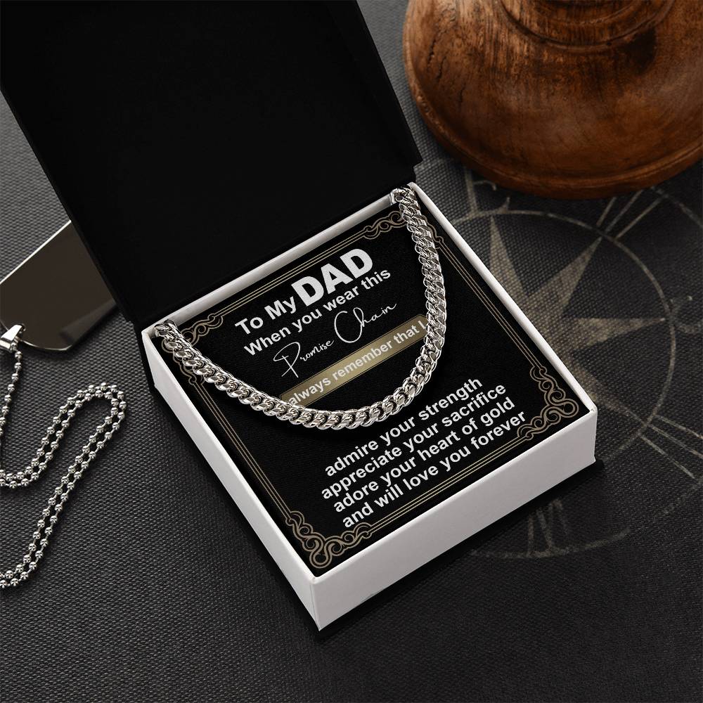 Dad-Promise Chain-050724d Cuban Link Chain