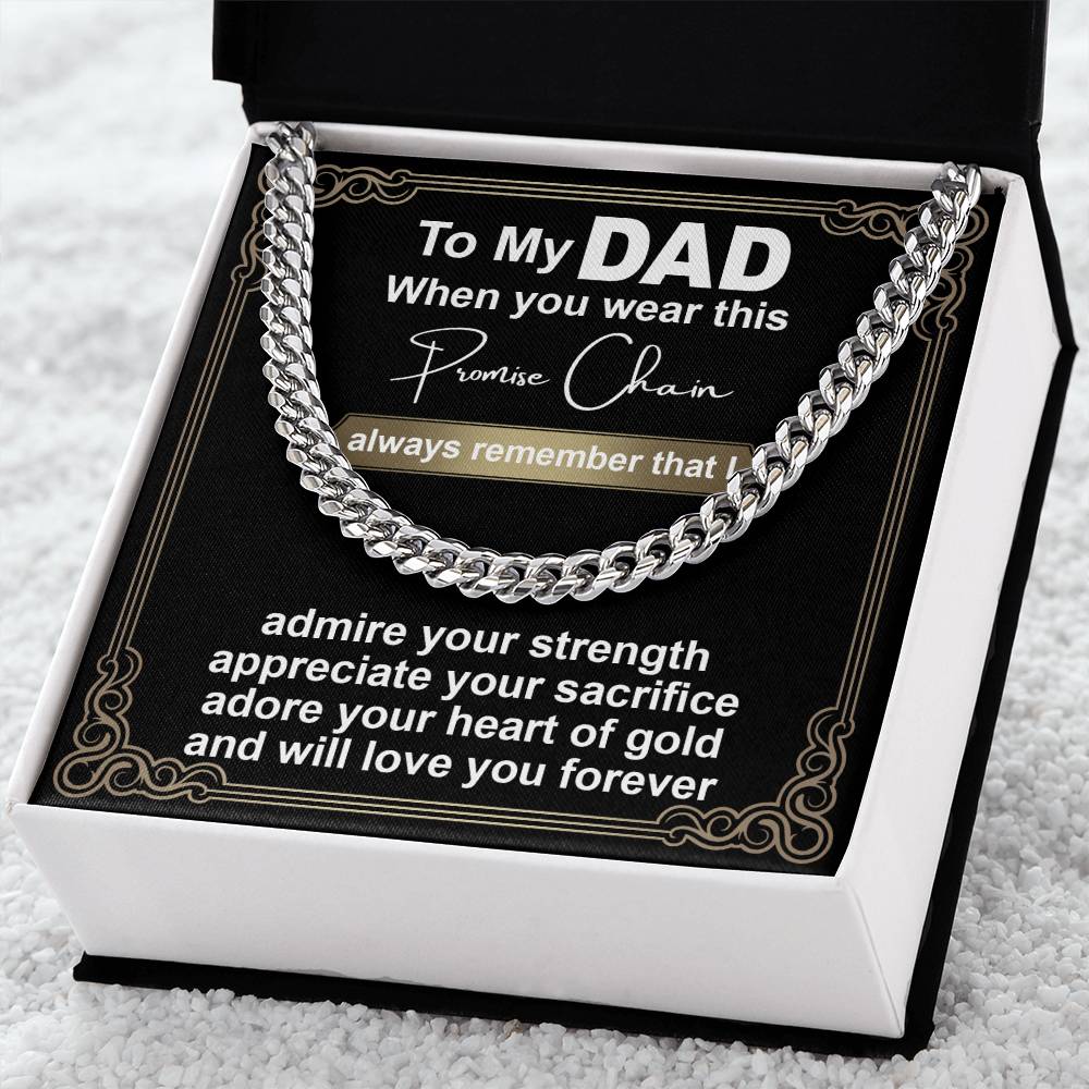 Dad-Promise Chain-050724d Cuban Link Chain