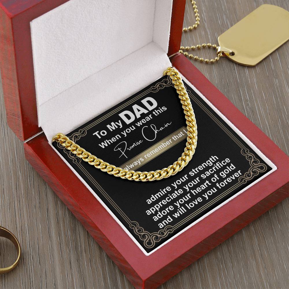 Dad-Promise Chain-050724d Cuban Link Chain