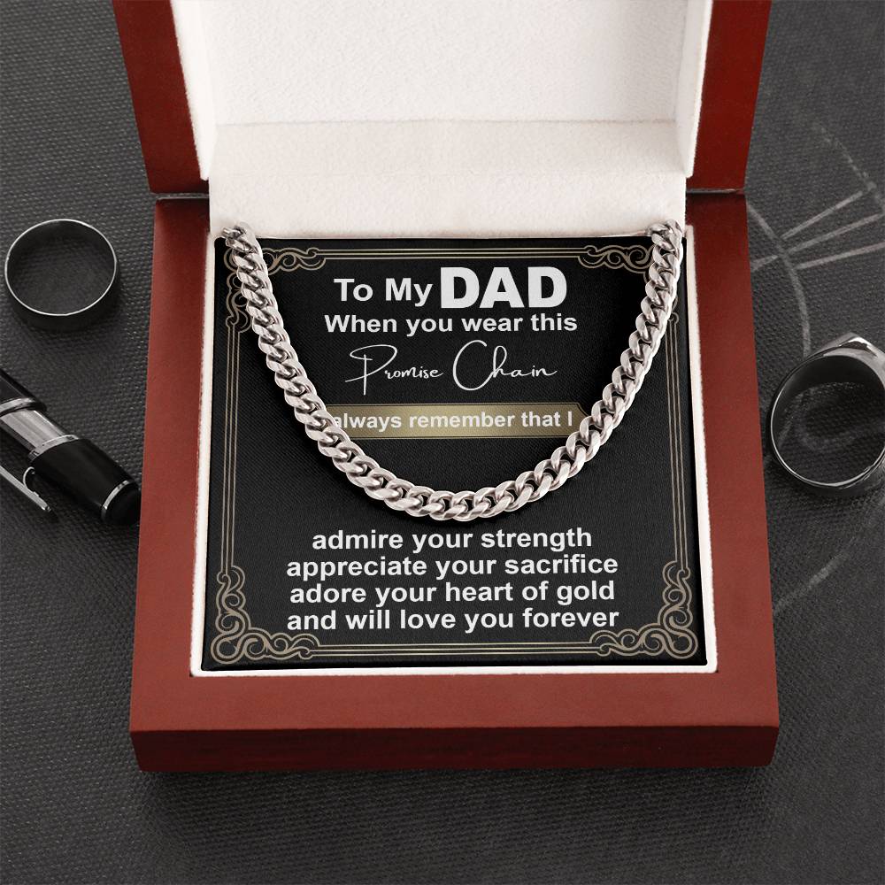 Dad-Promise Chain-050724d Cuban Link Chain