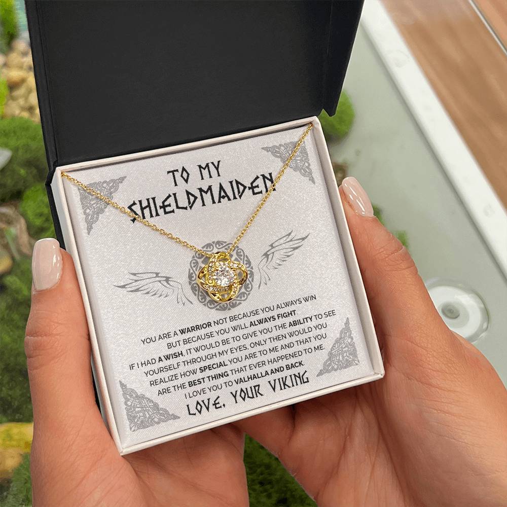 To My Shieldmaiden - You are a warrior 2 - Love Knot Necklace 38