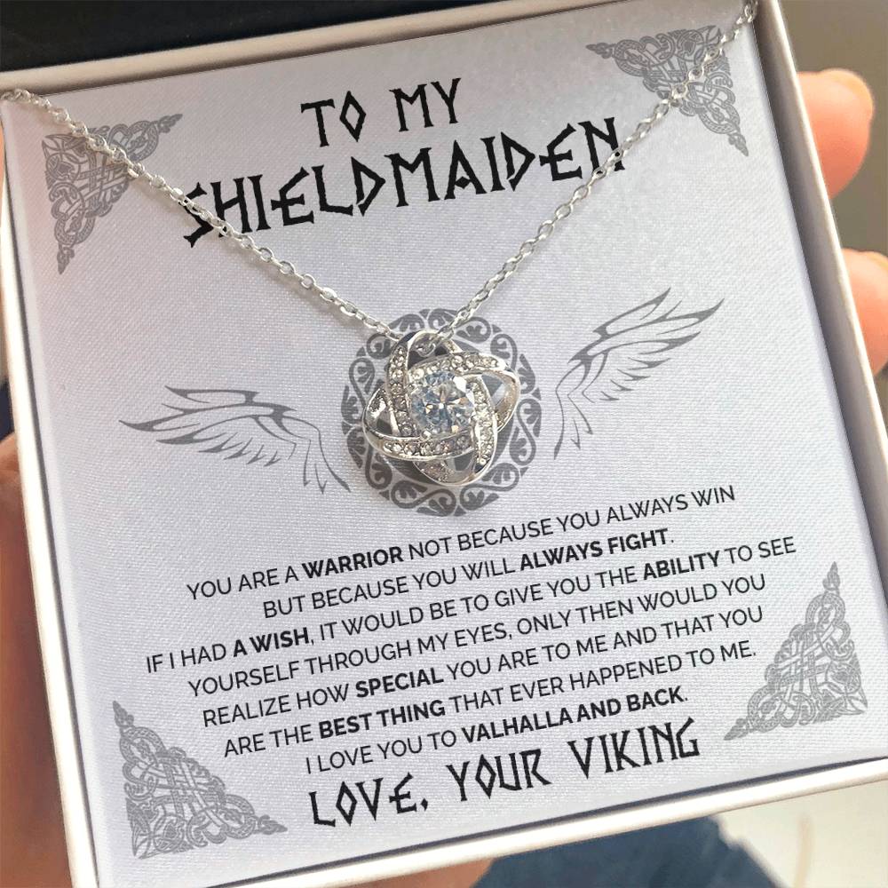 To My Shieldmaiden - You are a warrior 2 - Love Knot Necklace 38