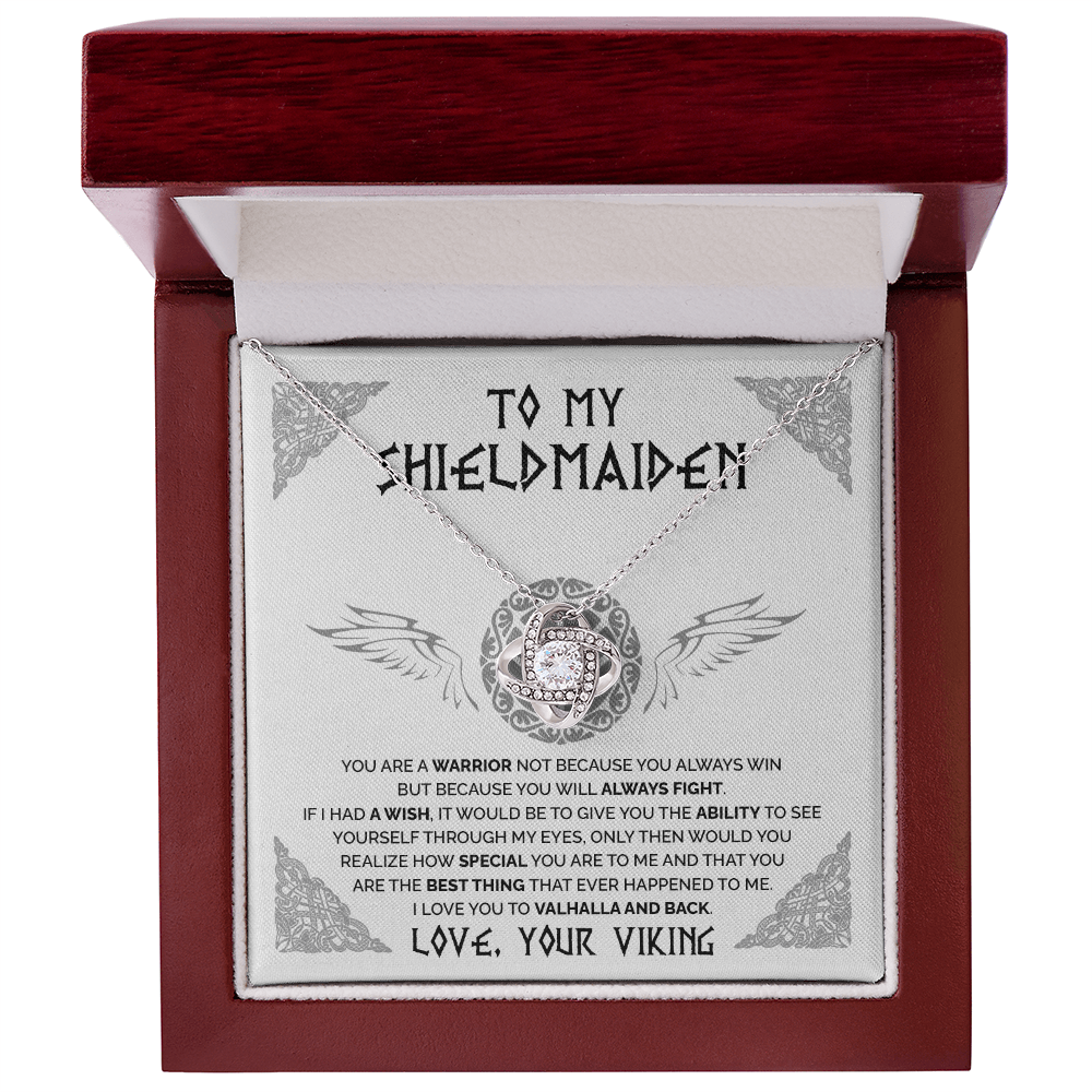 To My Shieldmaiden - You are a warrior 2 - Love Knot Necklace 38