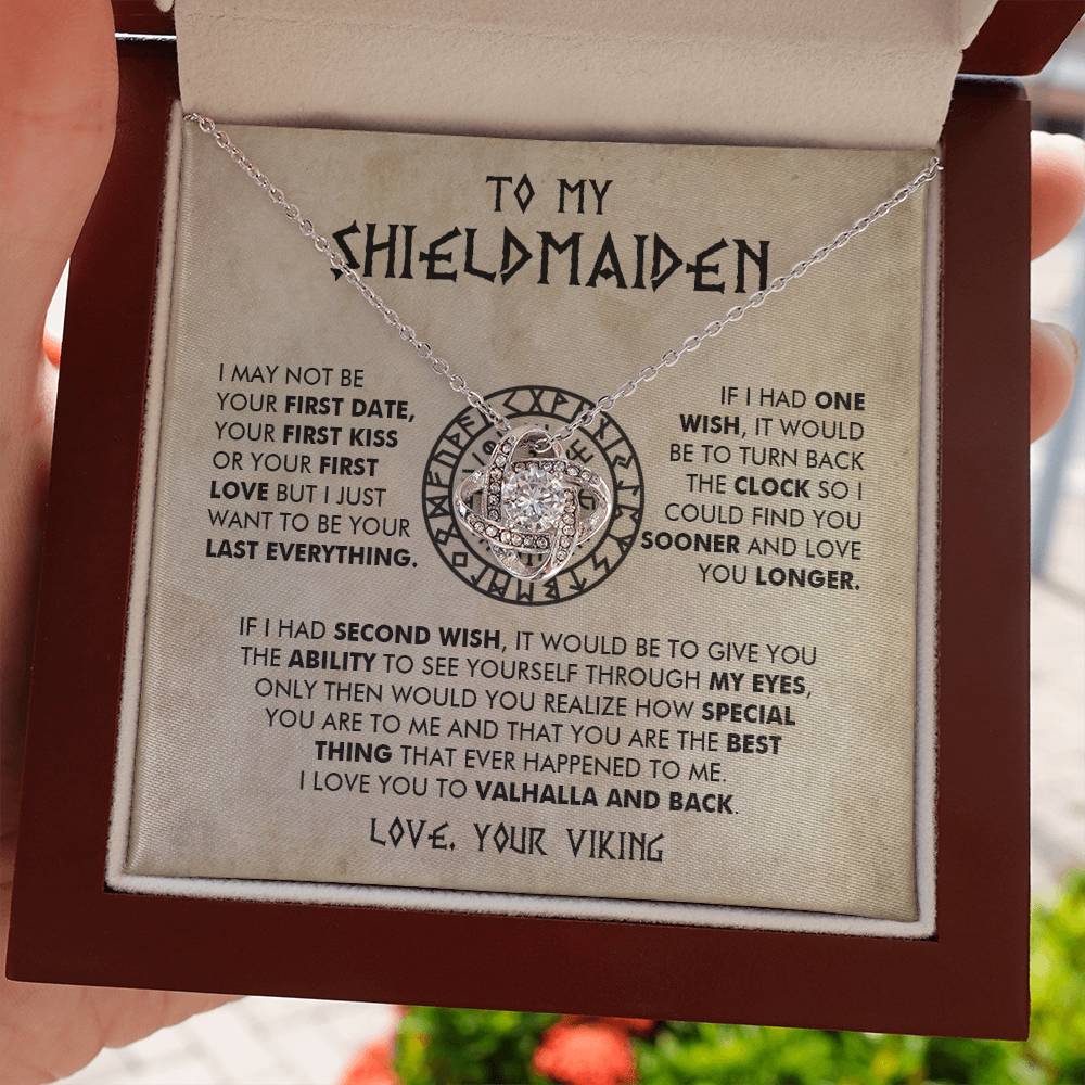 To My Shieldmaiden - I Love You To Valhalla And Back - Love Knot 16
