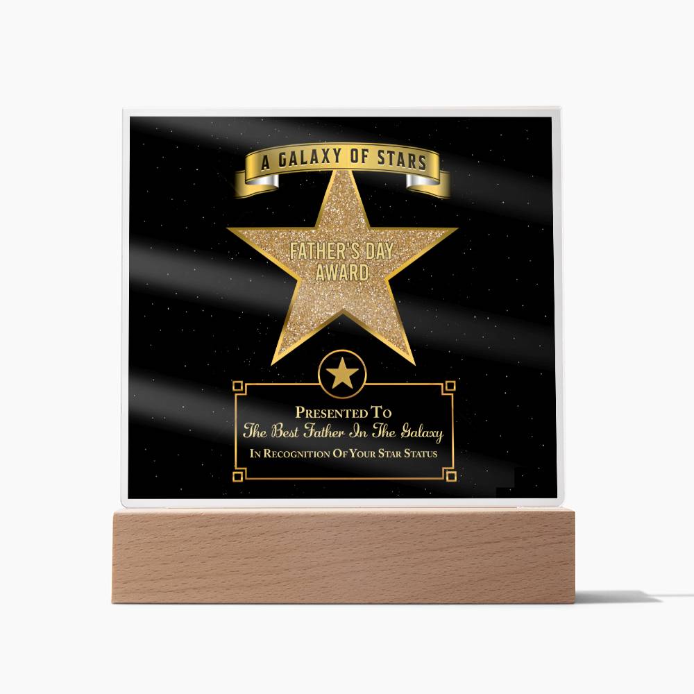 Dad - Galaxy Of Stars - Acrylic Acrylic Plaque