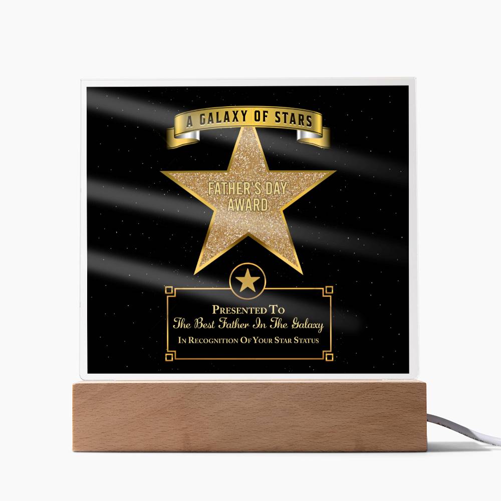 Dad - Galaxy Of Stars - Acrylic Acrylic Plaque