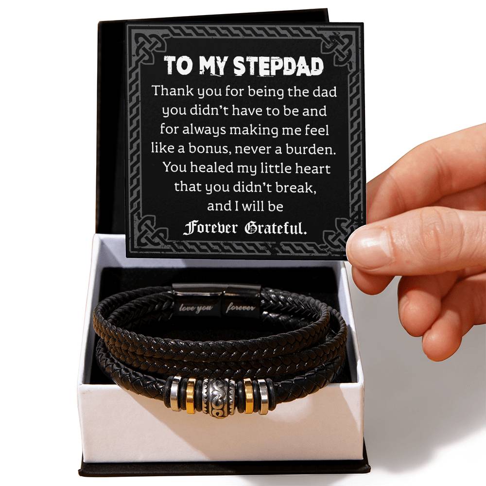 Stepdad-Will Be Forever-Dad Bracelet
