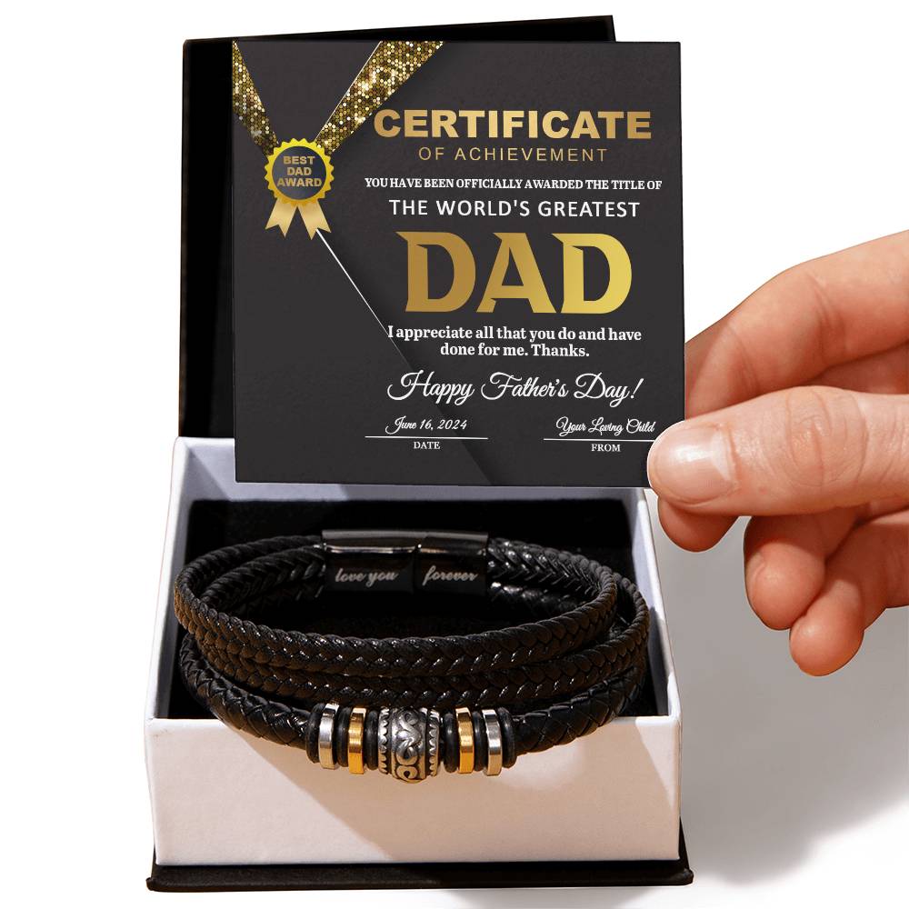 Dad-The Title Of-Bracelet 050724d Dad Bracelet