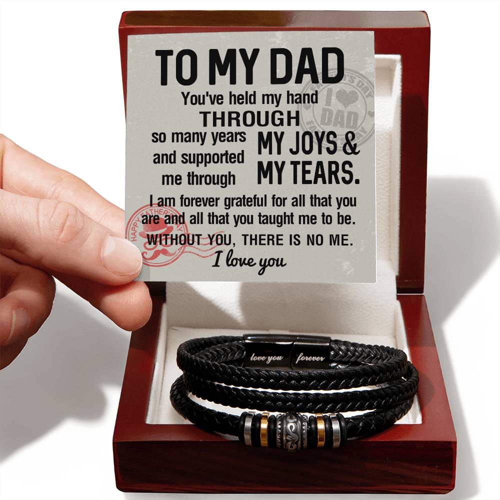 Dad-Held My Hand-Dad Bracelet