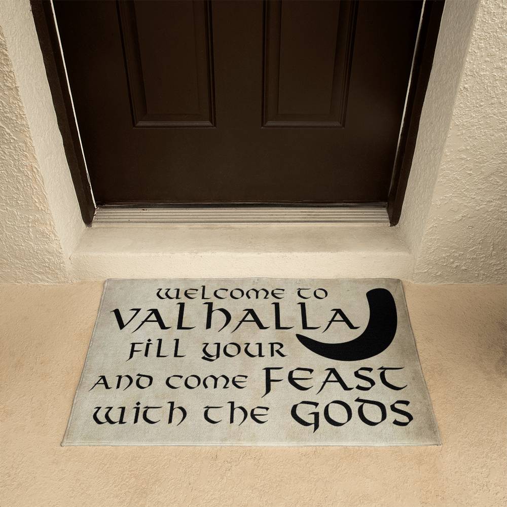 Welcome to Valhalla - Funny Viking Door Mat