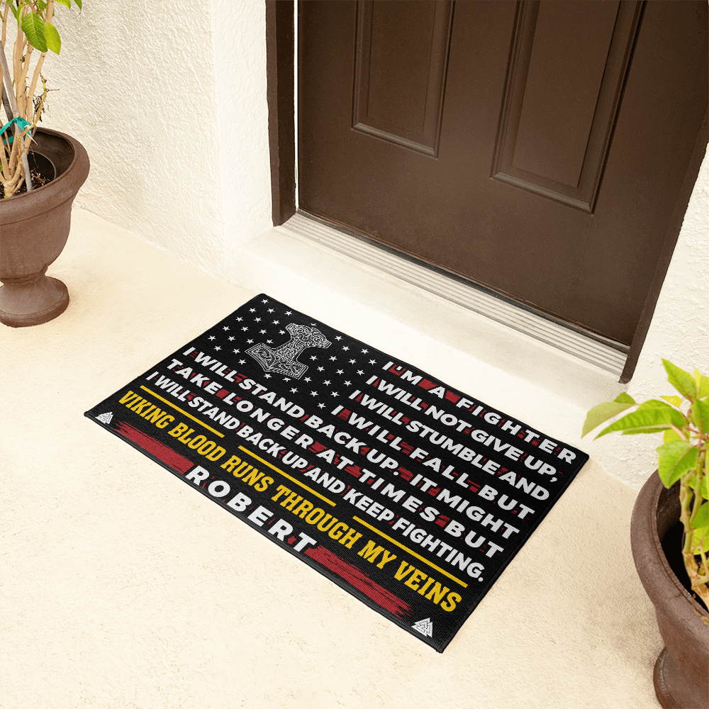 Viking door mat with your name - Nordic Pride 31