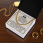 To my man - You are my favorite - Cuban link chain necklace - 102d