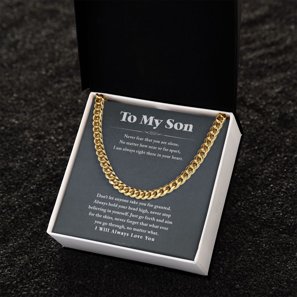 I will always love you - 0054d Son - Cuban Link Chain