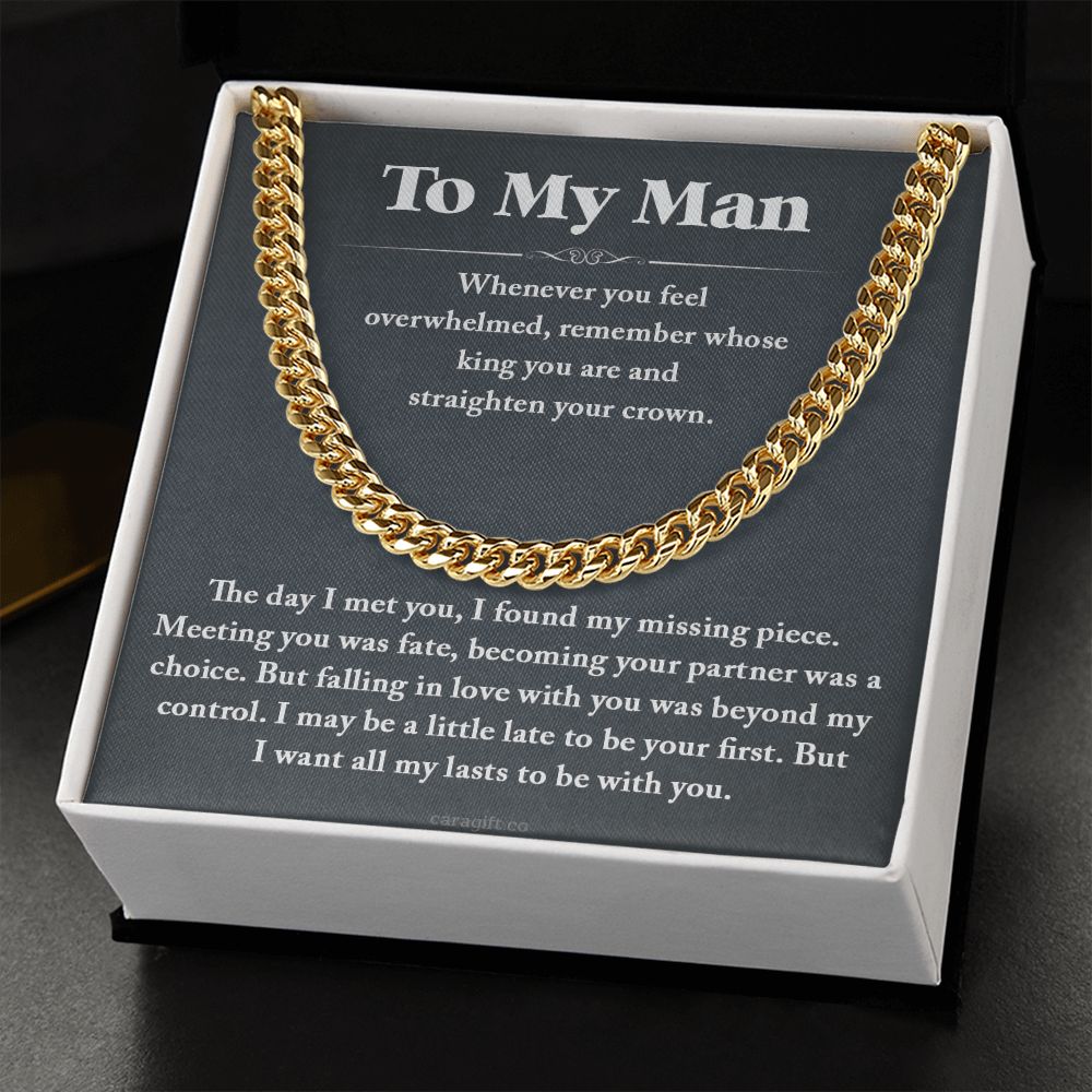 I want all my last to be with you - 0035d Him - Cuban Link Chain