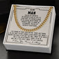 To my man - You are my favorite - Cuban link chain necklace - 102d