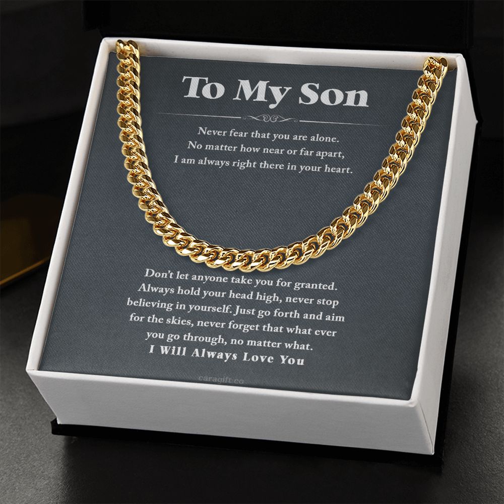 I will always love you - 0054d Son - Cuban Link Chain