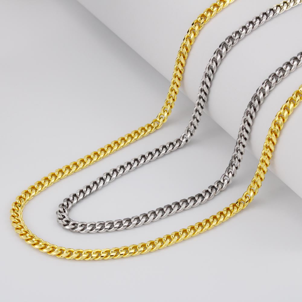 To My Grandson, I Believe In You - Cuban Chain 117d