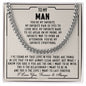 To my man - You are my favorite - Cuban link chain necklace - 102d