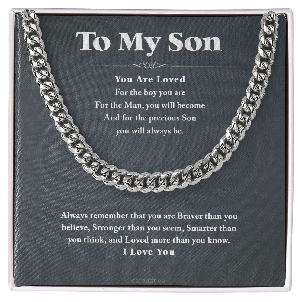 You are loved - 0055d Son - Cuban Link Chain