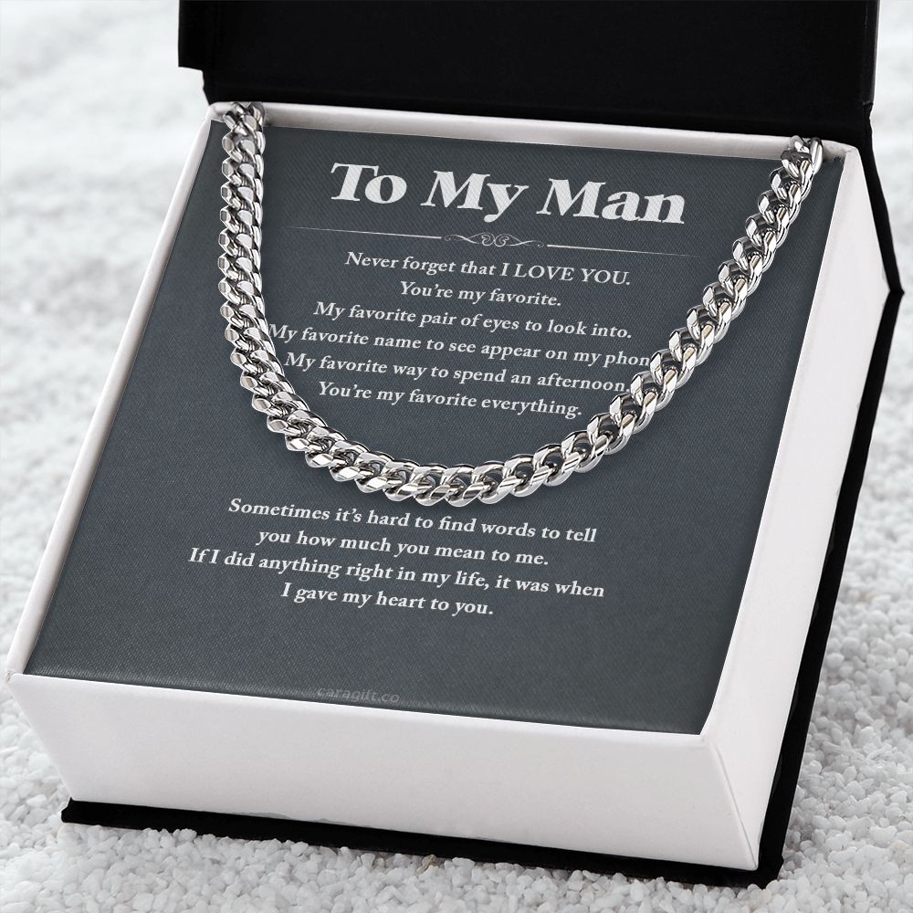 You're my favorite - 0036d Him - Cuban Link Chain