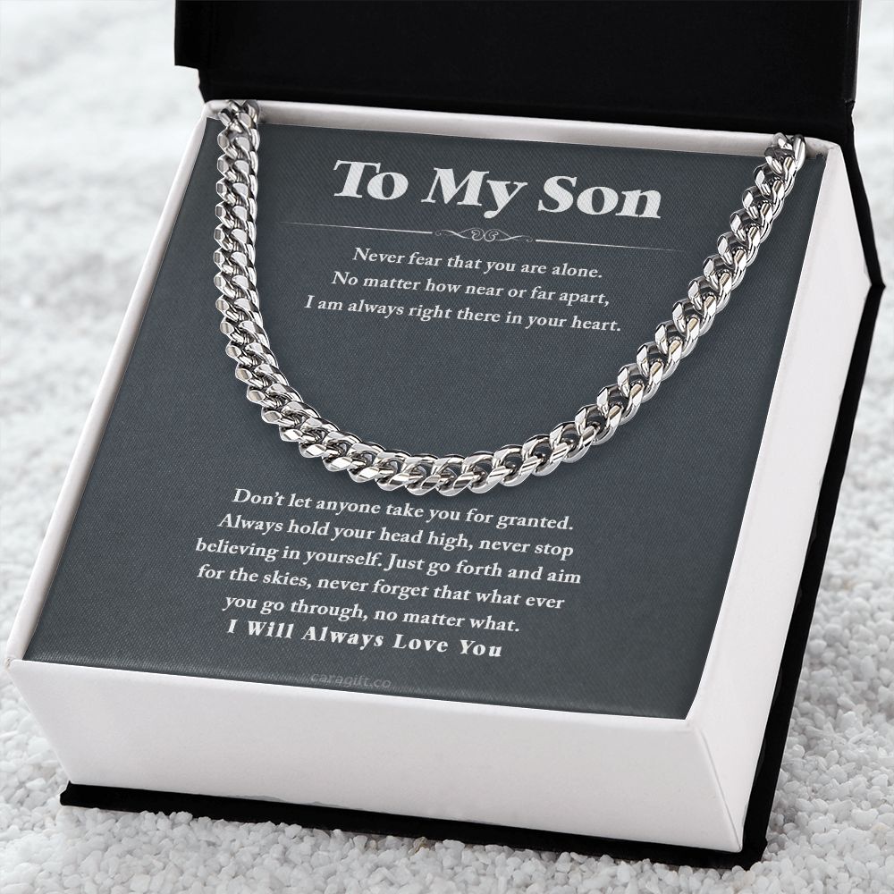 I will always love you - 0054d Son - Cuban Link Chain