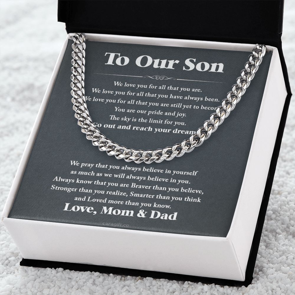 We love you - 0052d Son - Cuban Link Chain