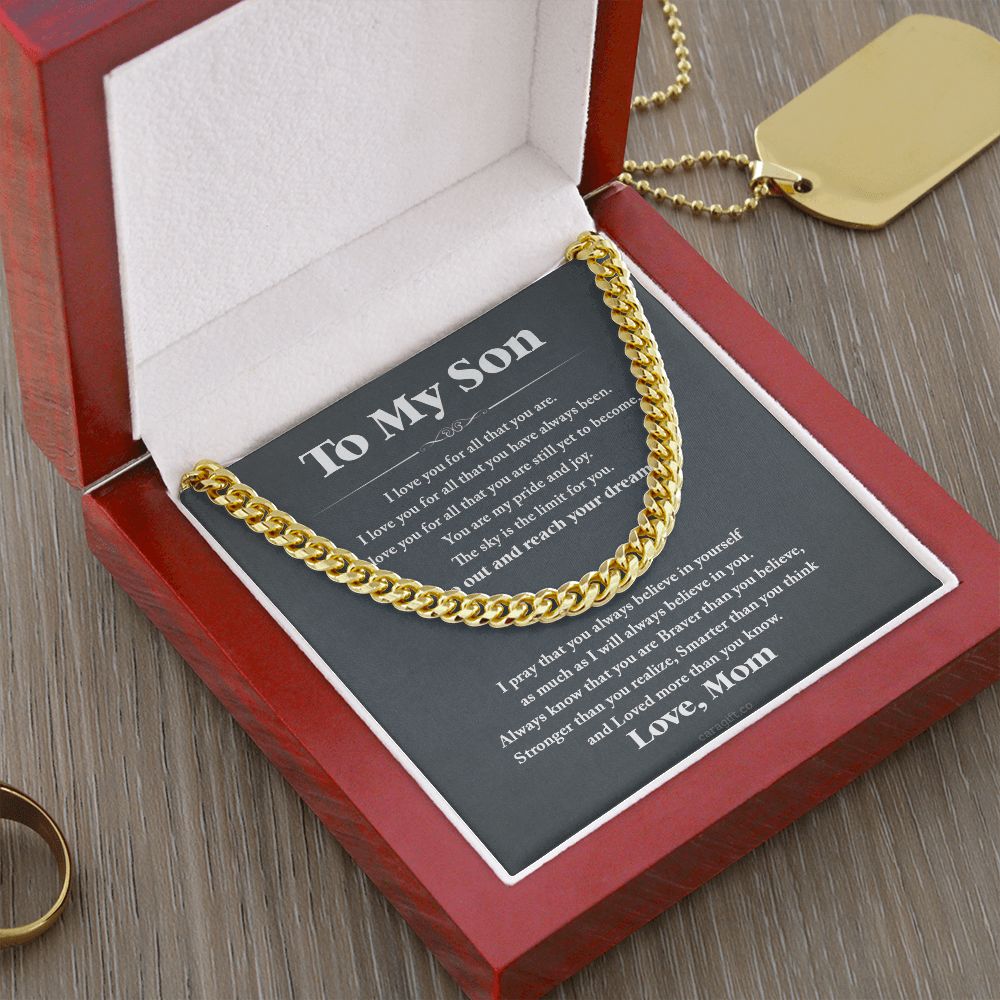Go out and reach your dreams - 0051d Son - Cuban Link Chain