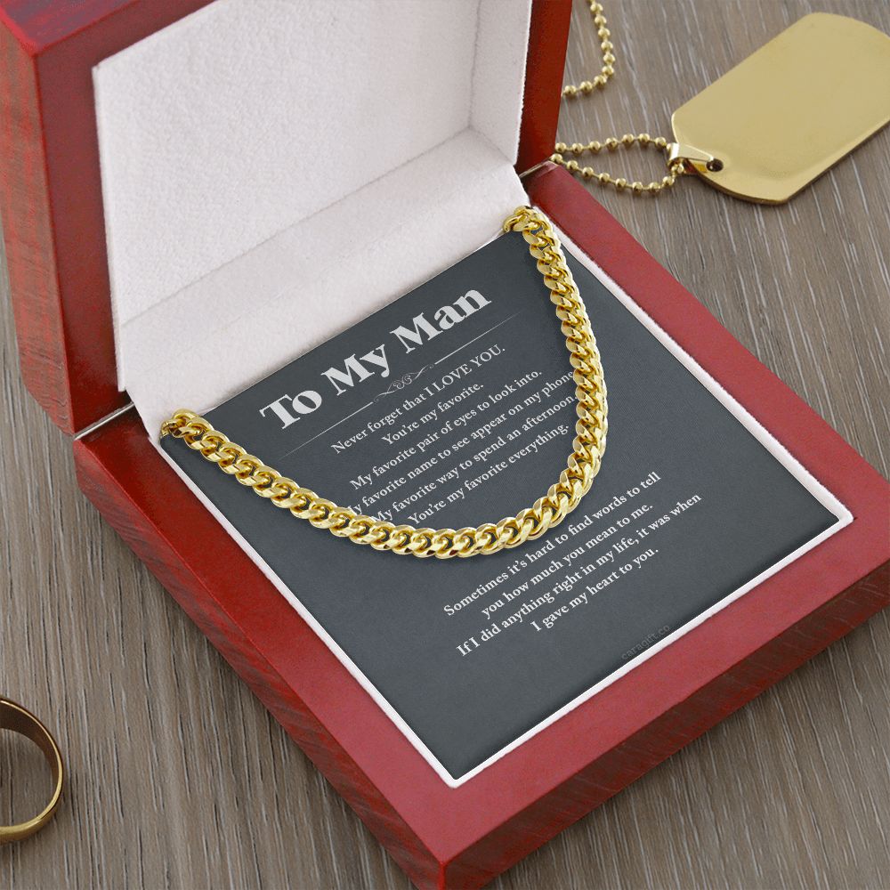 You're my favorite - 0036d Him - Cuban Link Chain