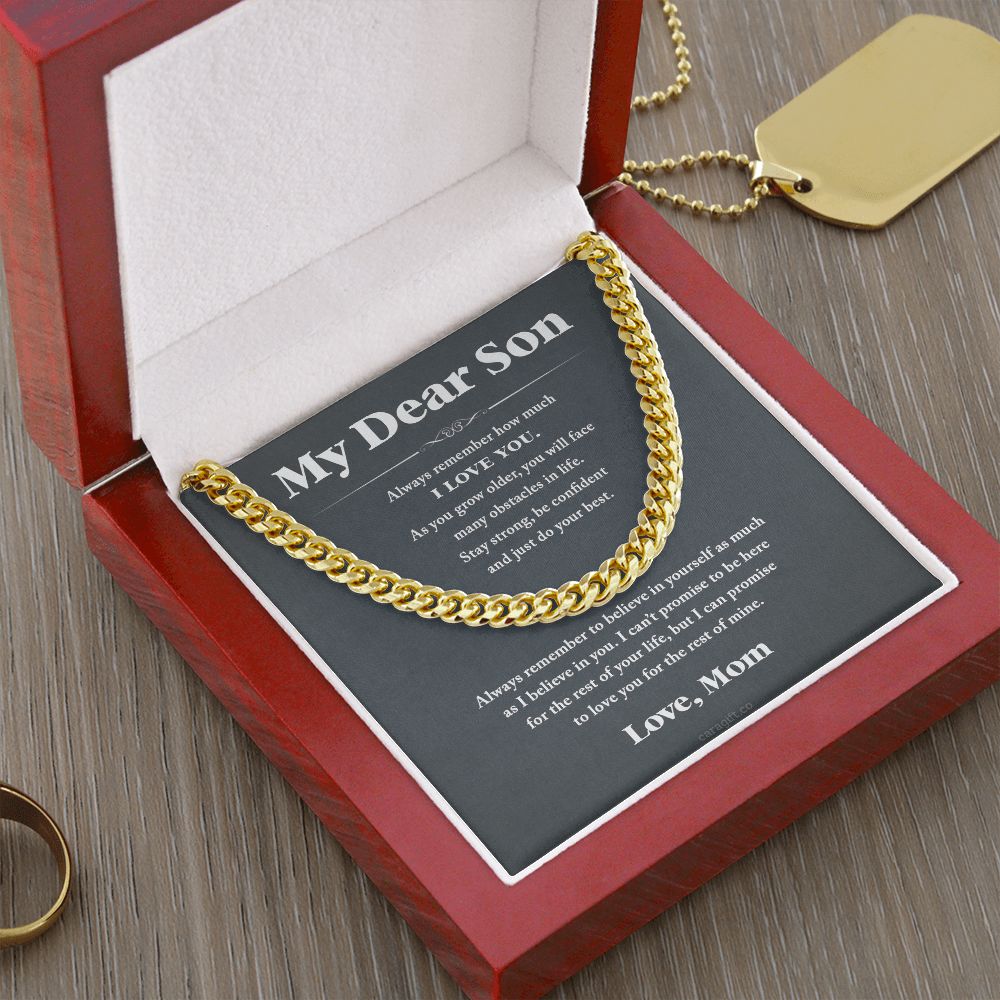 Always believe in yourself - 0050d Son - Cuban Link Chain