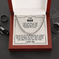 To my man - I love you for all that you are - Cuban link chain necklace - 99d