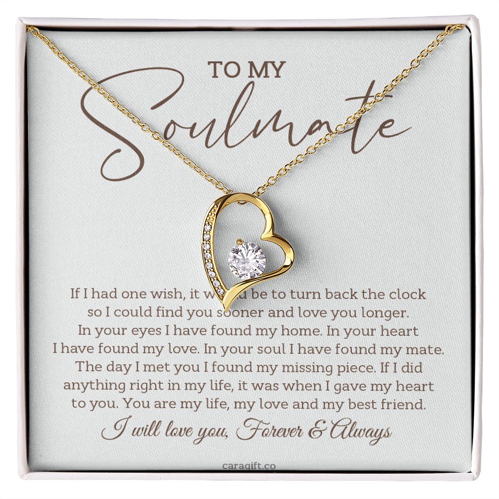 I found my missing piece in you - 0023d Her - Forever Love Necklace