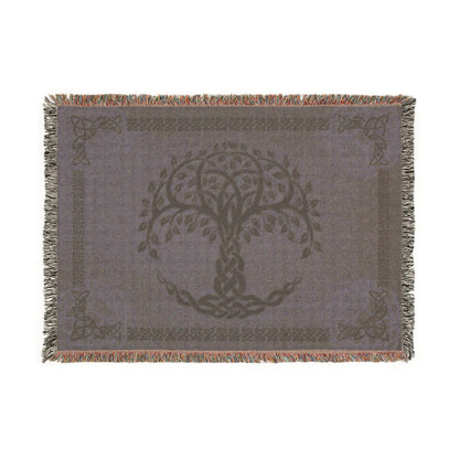 Tree of Life Woven Blanket – Cozy Decorative Throw for Living Room, Meditation, & Spiritual Gifts