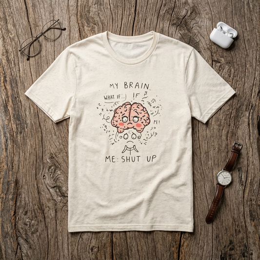 My Brain: What If If? Me Shut Up T-Shirt