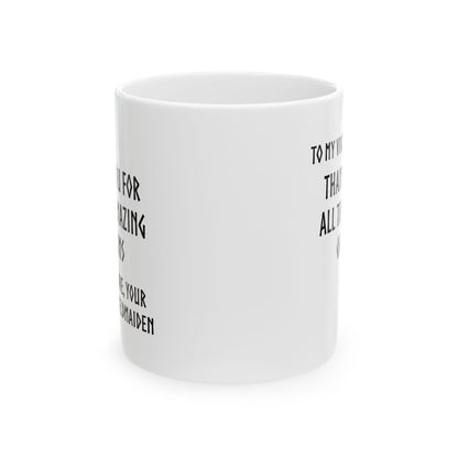 Ceramic Mug, Viking Gifts For Husband, Shieldmaiden Coffee Mug