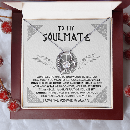 To My Soulmate - Thank you for your kind heart - Forever Love Necklace 84
