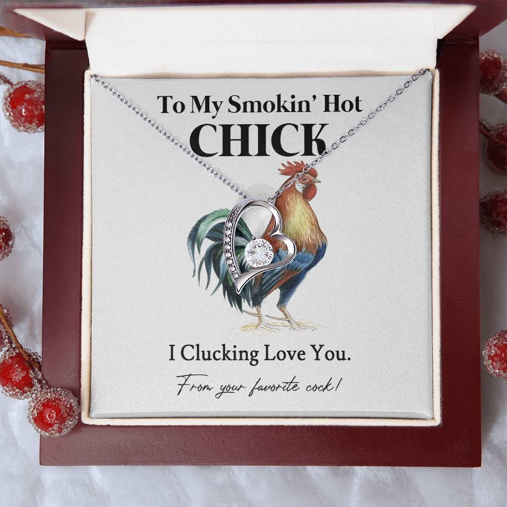 I Clucking Love You – Funny Chicken Gift with Necklace From Your Favorite Cock 05