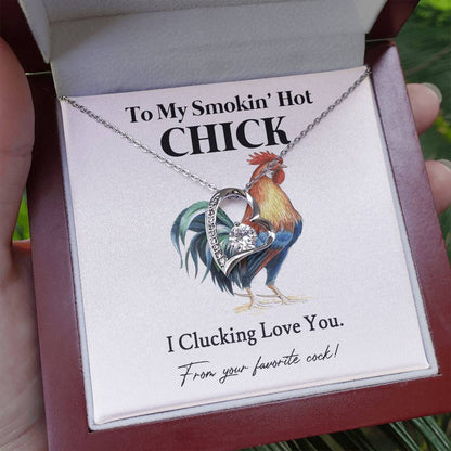 I Clucking Love You – Funny Chicken Gift with Necklace From Your Favorite Cock 05