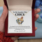 To My Smokin' Hot Chick – Funny Chicken Gift With Forever Love Necklace From Your Favorite Cock 01