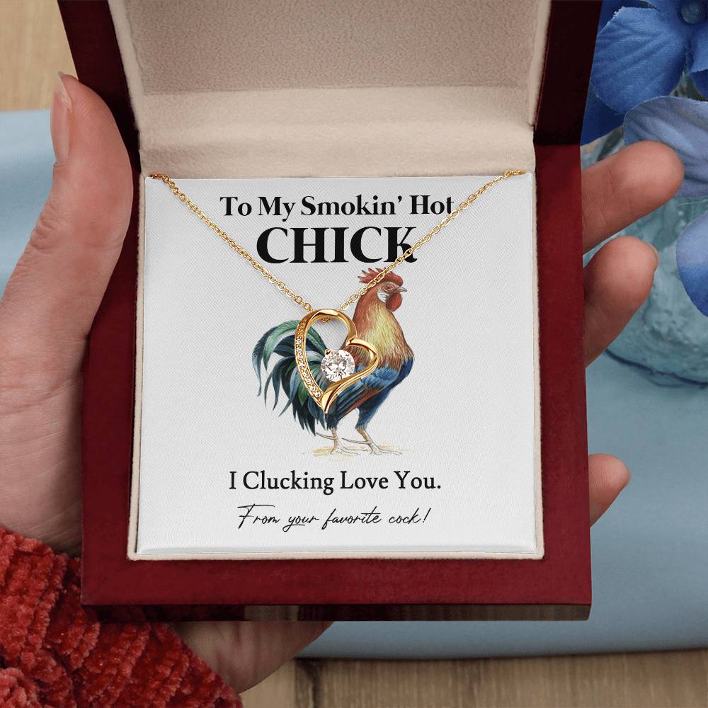 I Clucking Love You – Funny Chicken Gift with Necklace From Your Favorite Cock 05