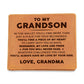 To My Grandson - My Love And Pride For You Will Never Fade - Leather Wallet 12lw