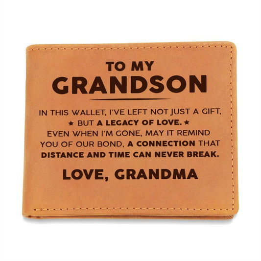 To My Grandson - Legacy Of Love - Leather Walley 09lw