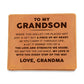 To My Grandson - A piece of my heart - Leather Wallet 03lw