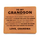 To My Grandson - It Holds The Love I've Carring For You - Leather Wallet 17lw